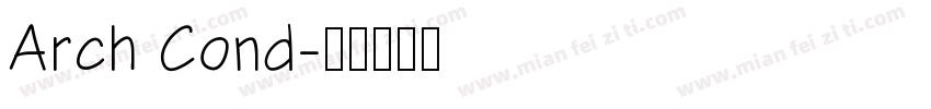 Arch Cond字体转换
